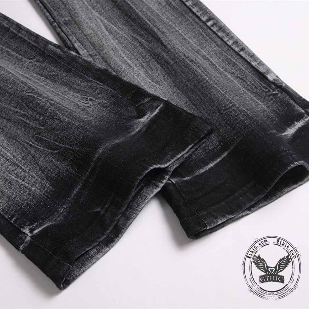 Vintage Slim Fit Flare Cotton Cargo Denim Jeans
