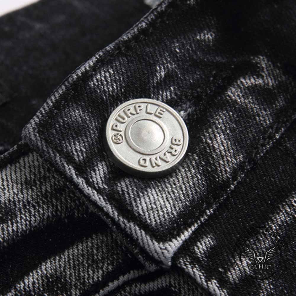 Vintage Slim Fit Flare Cotton Cargo Denim Jeans