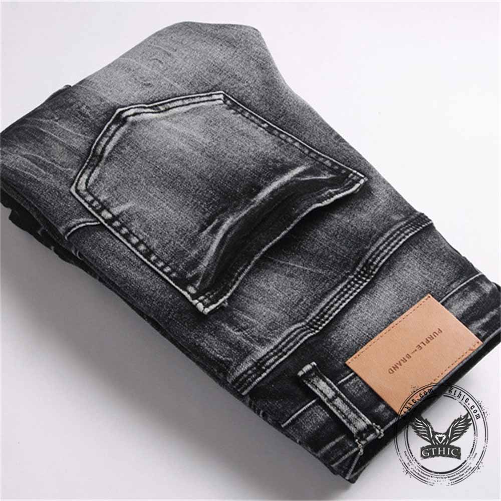 Vintage Slim Fit Flare Cotton Cargo Denim Jeans