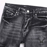 Vintage Slim Fit Flare Cotton Cargo Denim Jeans