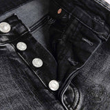 Vintage Slim Fit Flare Cotton Cargo Denim Jeans