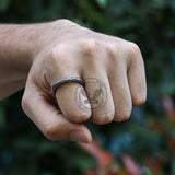 Vintage Snake Scales Stainless Steel Ring
