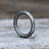 Vintage Snake Scales Stainless Steel Ring | Gthic.com