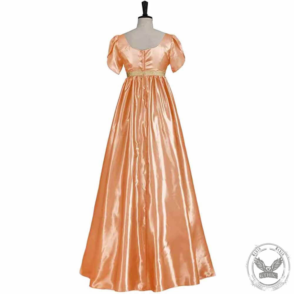 Vintage Solid Color High Waist Prom Gown Dress | Gthic.com