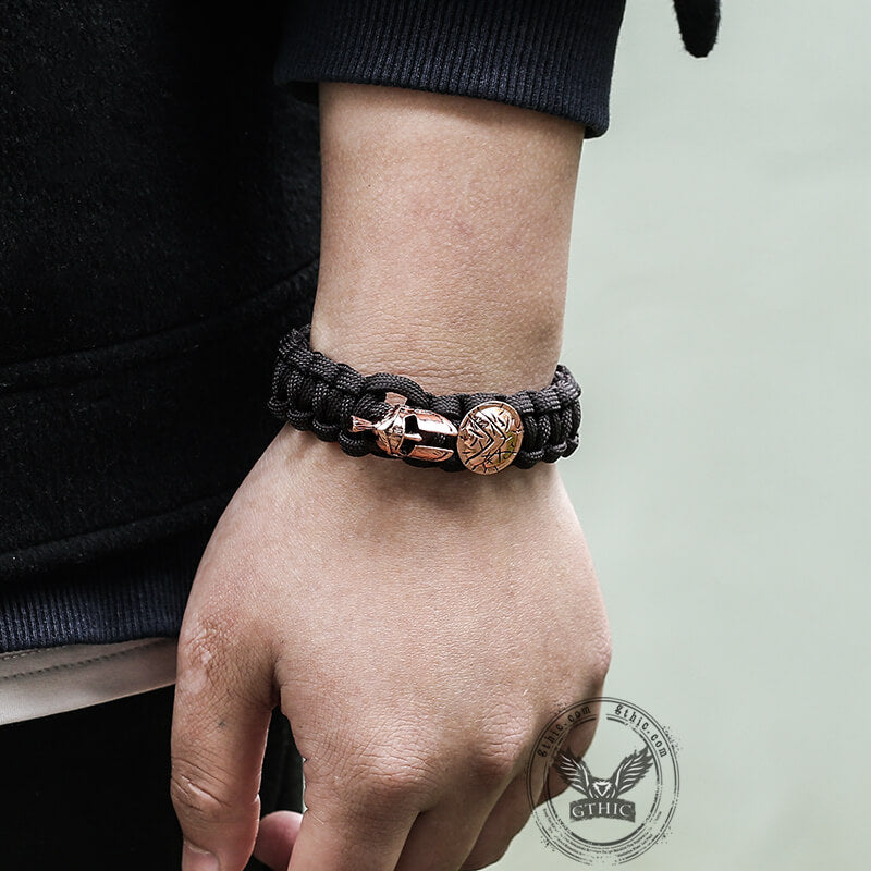 Vintage Spartan Warrior 7 Core Paracord Bracelet