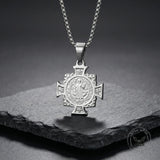 Vintage St. Benedict Cross Stainless Steel Pendant | Gthic.com