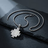 Vintage St. Benedict Cross Stainless Steel Pendant | Gthic.com