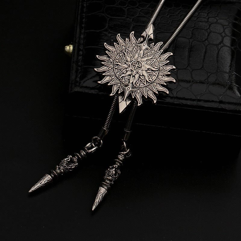 Vintage Sun And Arrow Western Cowboy Alloy Bolo Tie 03 | Gthic.com