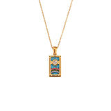 Vintage Tarot Card Stainless Steel Necklace