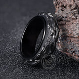 Vintage Thorn Vine Stainless Steel Spinner Ring