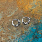 Vintage Thorn Wrapped Stainless Steel Nose Ring