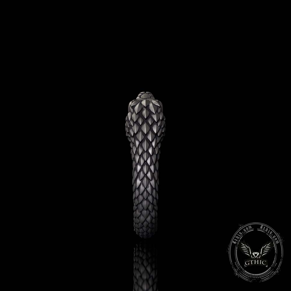 Vintage Two-Headed Snake Zircon Sterling Silver Ring