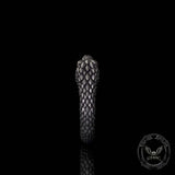 Vintage Two-Headed Snake Zircon Sterling Silver Ring
