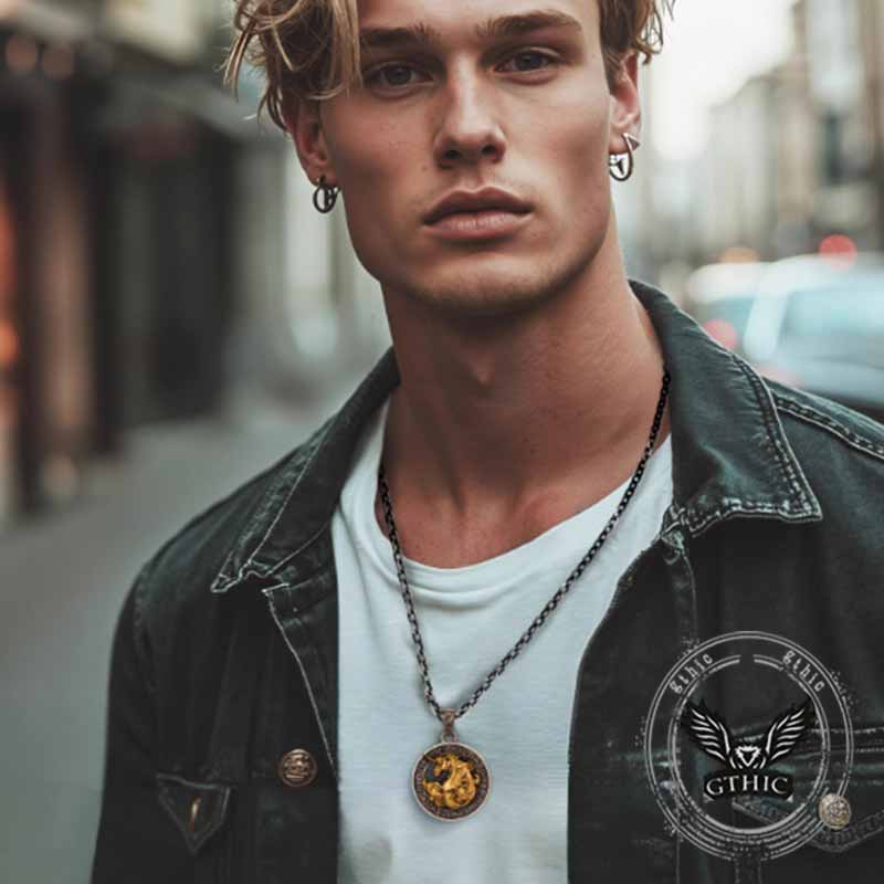 Vintage Unicorn Sterling Silver Animal Pendant | Gthic.com