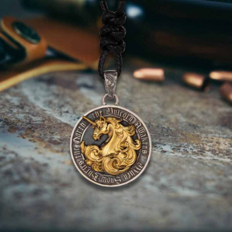 Vintage Unicorn Sterling Silver Animal Pendant | Gthic.com