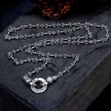 Vintage Vajra Six-Word Mantra Sterling Silver Necklace | Gthic.com