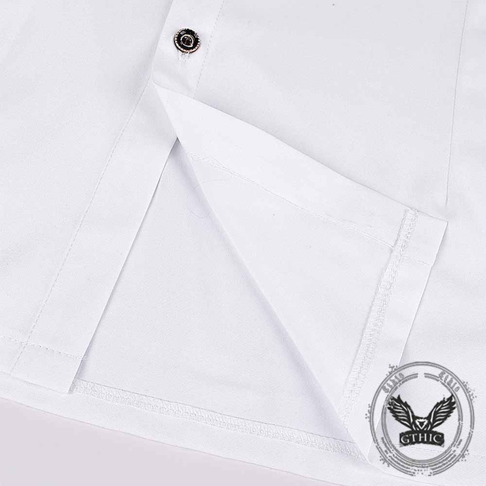 Vintage Victorian Ruffled Medieval Linen Shirt