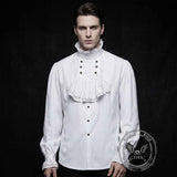 Vintage Victorian Ruffled Medieval Linen Shirt | Gthic.com