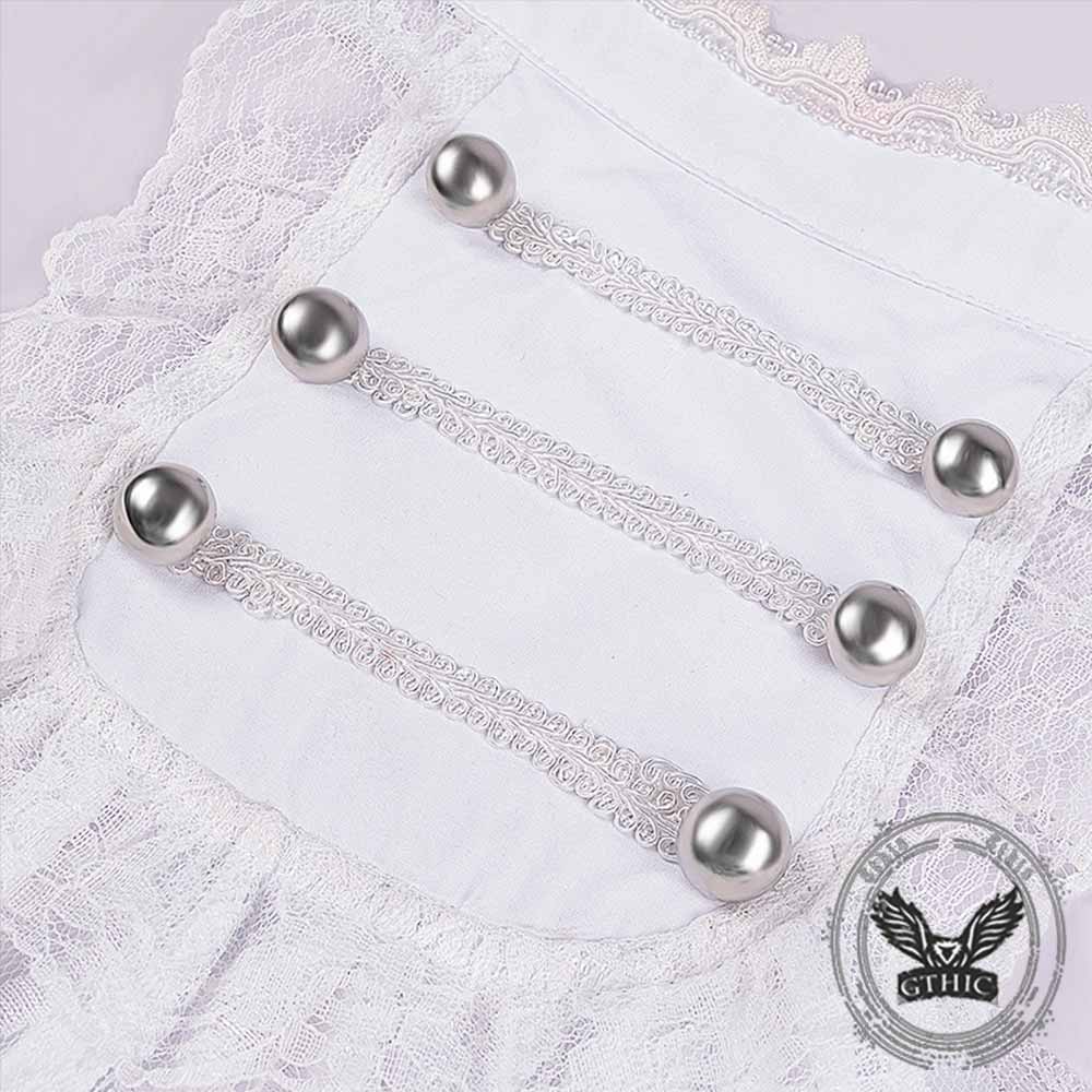 Vintage Victorian Ruffled Medieval Linen Shirt