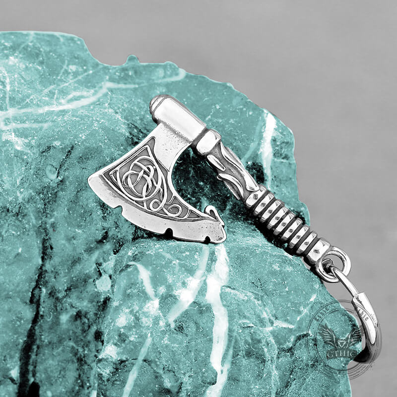 Vintage Viking Axe Stainless Steel Drop Earrings