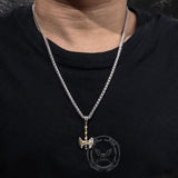 Vintage Viking Double Axe Stainless Steel Pendant