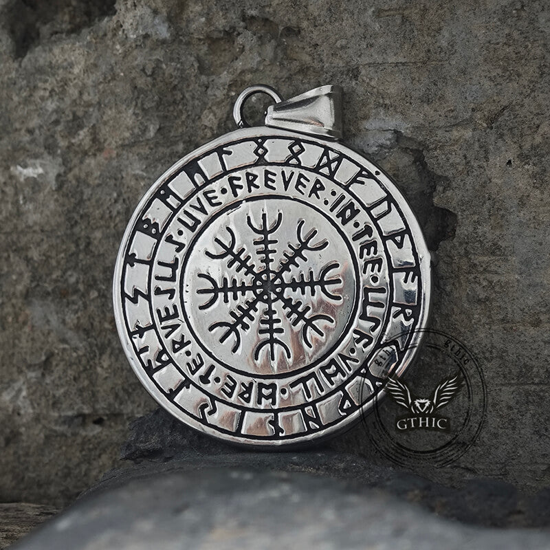 Vintage Viking Raven Stainless Steel Nordic Pendant