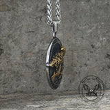 Vintage Viking Raven Stainless Steel Nordic Pendant