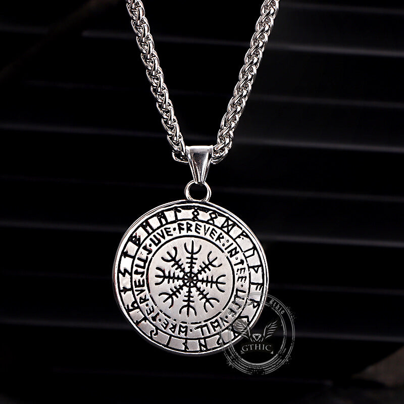 Vintage Viking Roaring Wolf Head Stainless Steel Pendant