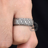 Vintage Viking Rune Stainless Steel Nordic Ring