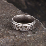 Vintage Viking Rune Stainless Steel Nordic Ring