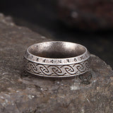 Vintage Viking Rune Stainless Steel Nordic Ring