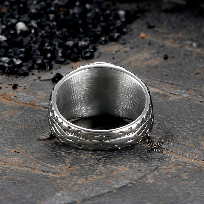 Vintage Viking Tree of Life Vine Stainless Steel Ring | Gthic.com