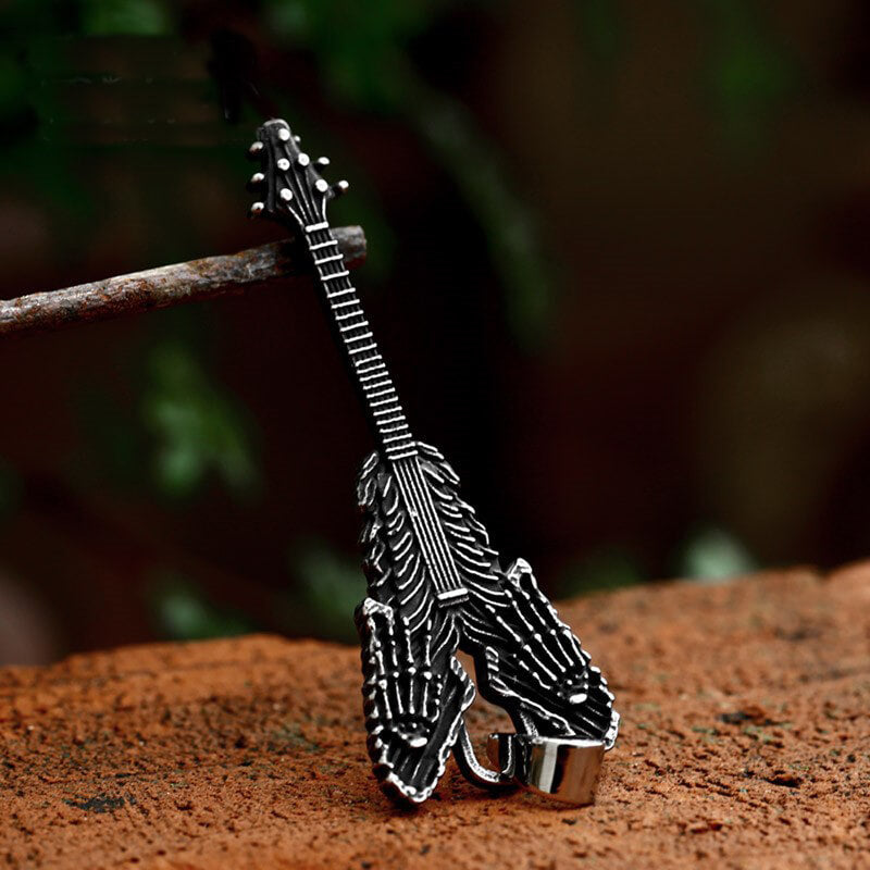 Vintage Violin Design Stainless Steel Pendant | Gthic.com