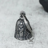 Vintage Virgin Mary Guardian Bell Stainless Steel Keychain