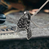 Vintage Warrior Helmet Stainless Steel Pendant | Gthic.com