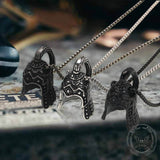 Vintage Warrior Helmet Stainless Steel Pendant | Gthic.com