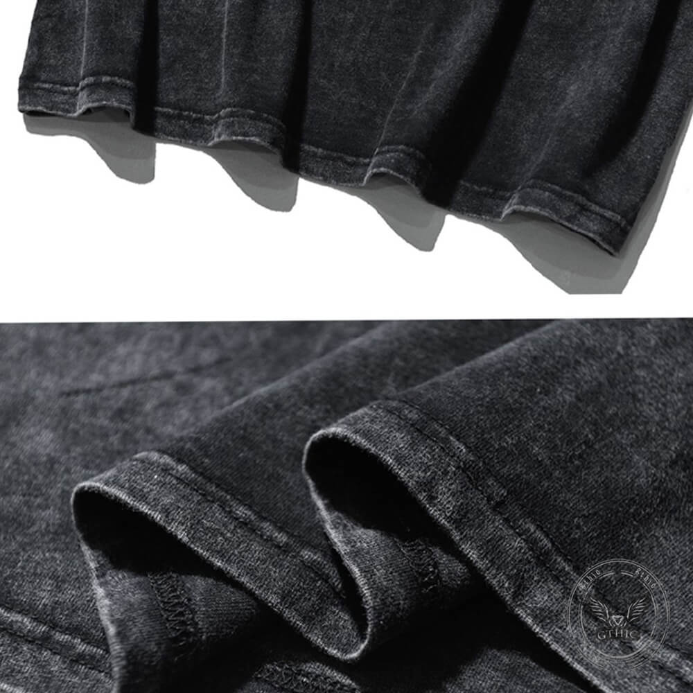 Vintage Washed I Love Sluts Short Sleeve T-shirt | Gthic.com