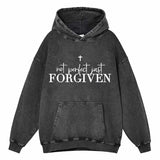 Vintage Washed Not Perfect Just Forgiven Hoodie | Gthic.com