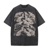 Vintage Washed Rat Print Short Sleeve T-shirt | Gthic.com