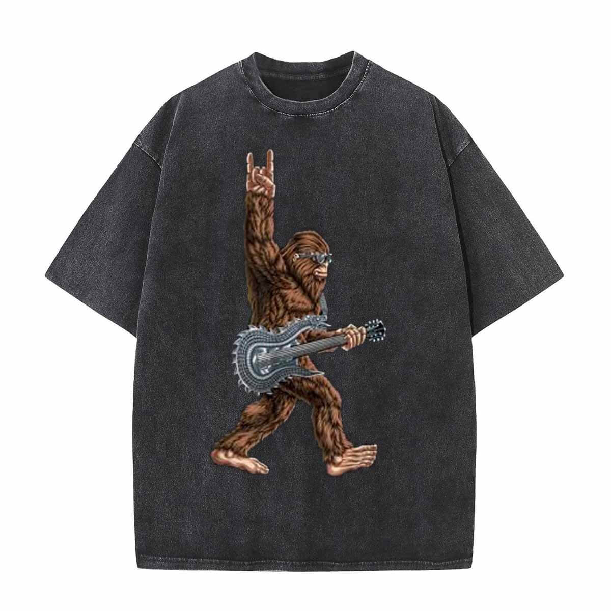 Vintage Washed Rock Ape Print T-shirt | Gthic.com