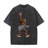 Vintage Washed Rock Ape Print T-shirt | Gthic.com
