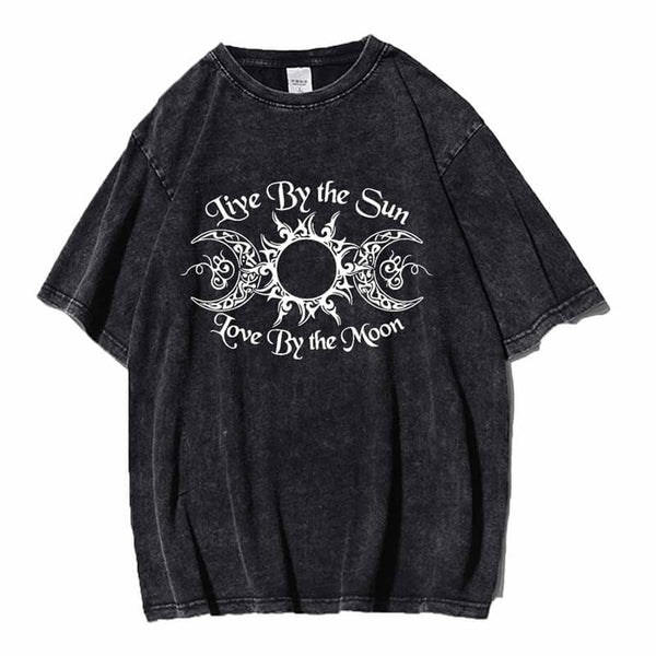 Vintage Washed Triple Goddess Witch Sweatshirt T-shirt | Gthic.com