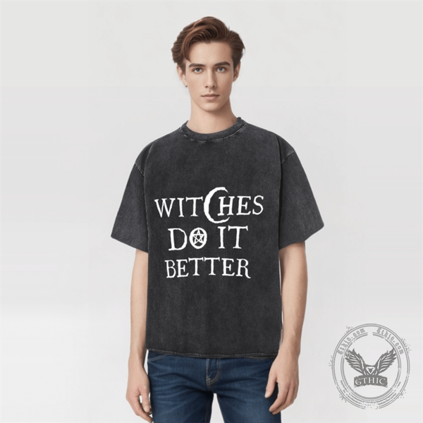 Vintage Washed Witches Do It Better T-shirt
