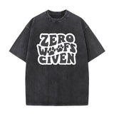 Vintage Washed Zero woofs given T-shirt | Gthic.com