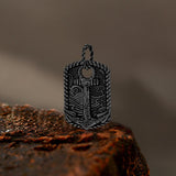 Vintage Wave Anchor Stainless Steel Pendant | Gthic.com