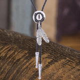 Vintage Western Cowboy Hat Feather Alloy Bolo Tie | Gthic.com