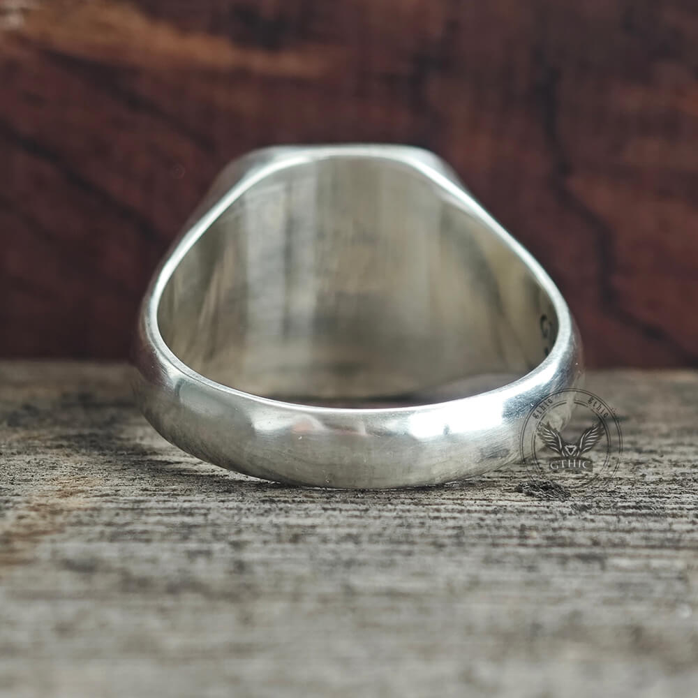 Vintage Western Texas Signet Sterling Silver Ring