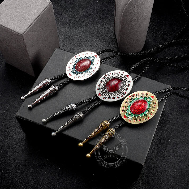 Vintage Western Totem Bolo Tie | Gthic.com