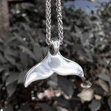 Vintage Whale Tail Stainless Steel Pendant