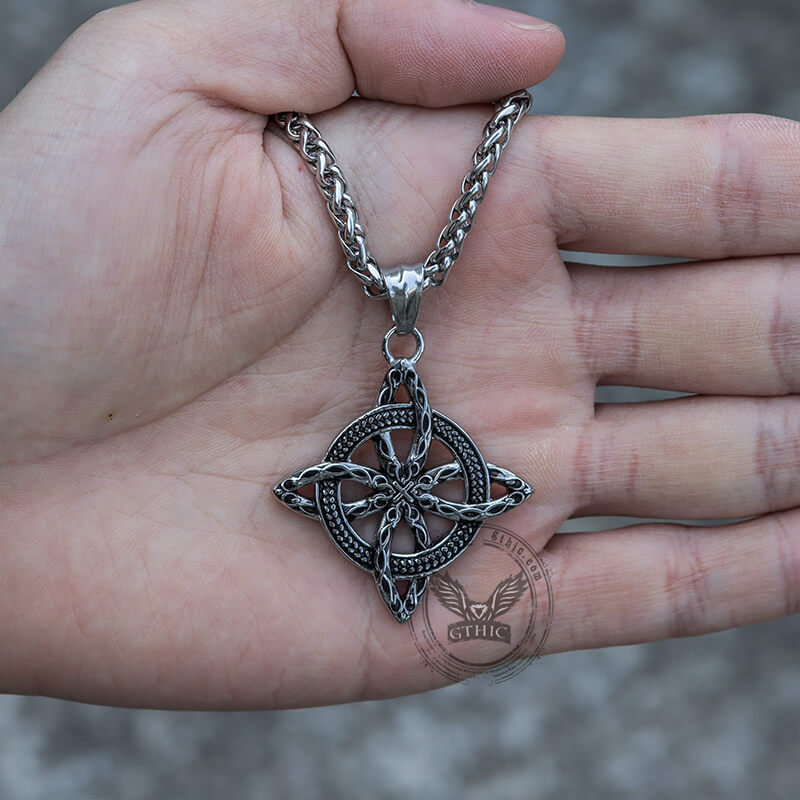 Vintage Witch’s Knot Stainless Steel Pendant